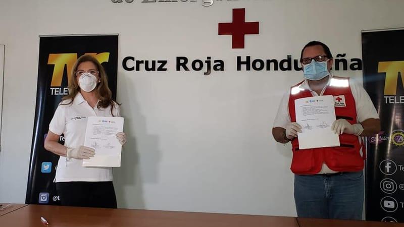Imagen Principal de Nota: Televicentro, EU y Cruz Roja Hondureña firman convenio para captación de sangre durante emergencia por covid-19