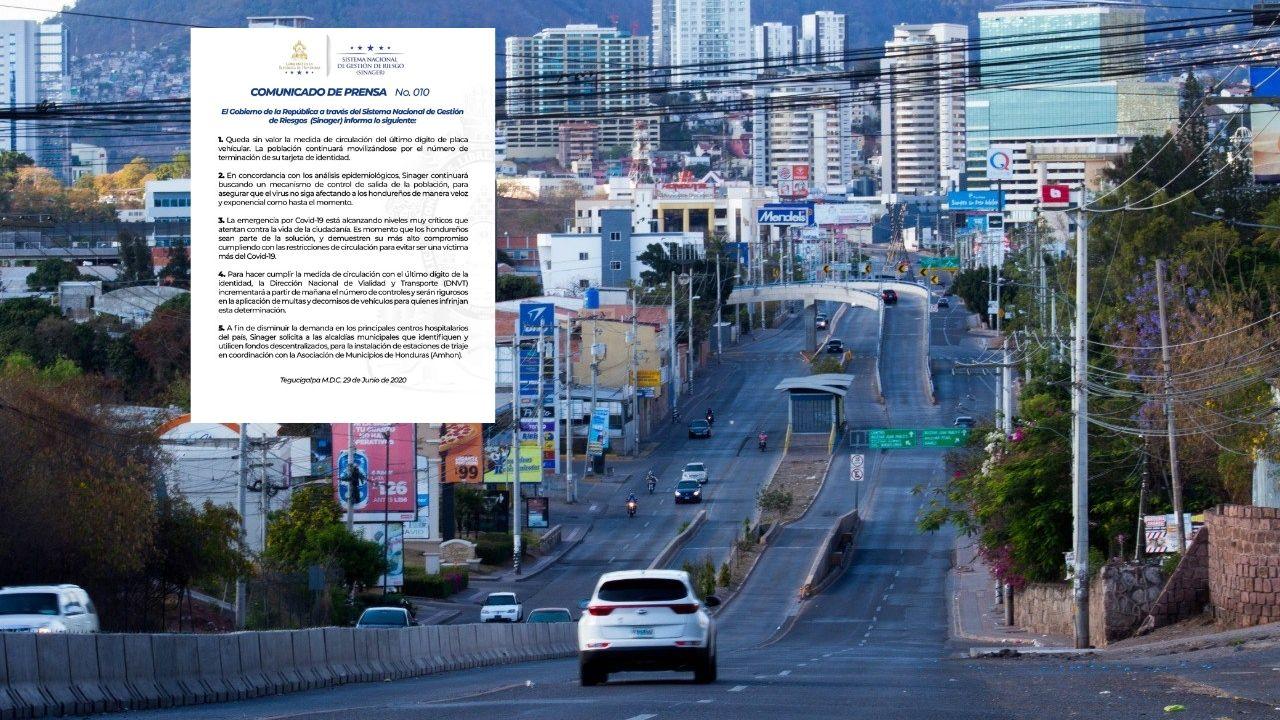 Imagen Principal de Nota: Medidas de circulación según último dígito de placa vehicular quedan sin valor: Sinager