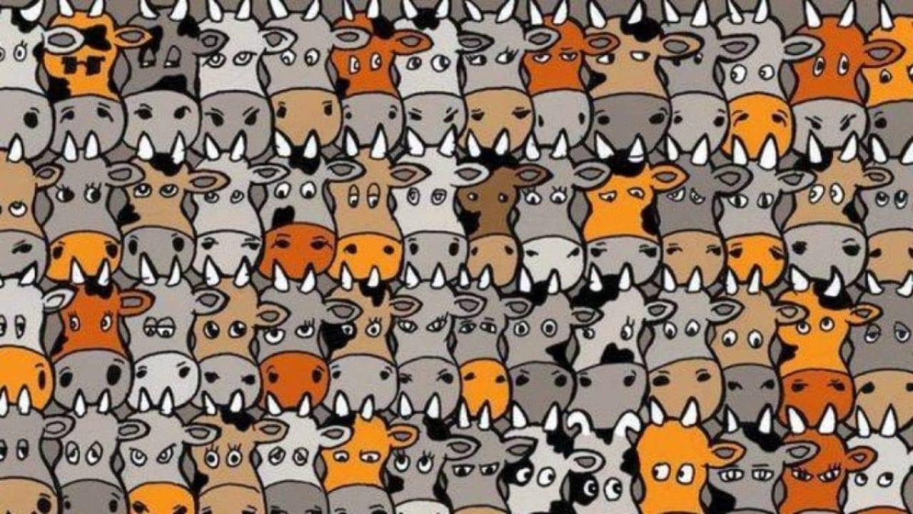 Imagen Principal de Nota: Reto visual: ¿qué tan rápido puedes  encontrar al perro entre estas vacas?