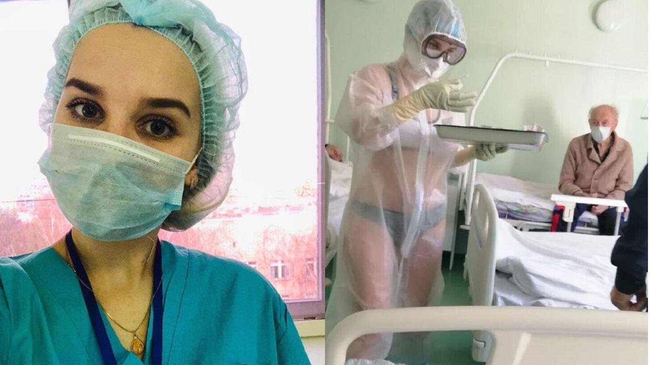 Imagen Principal de Nota: Enfermera que trabajó en bikini se convierte en la nueva imagen de famosa línea deportiva en Rusia, ¡luce espectacular!
