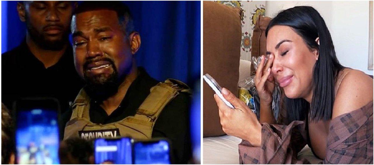 Imagen de Kanye West reveló en su primer acto de campaña que Kim Kardashian estuvo a punto de abortar a North, su primera hija