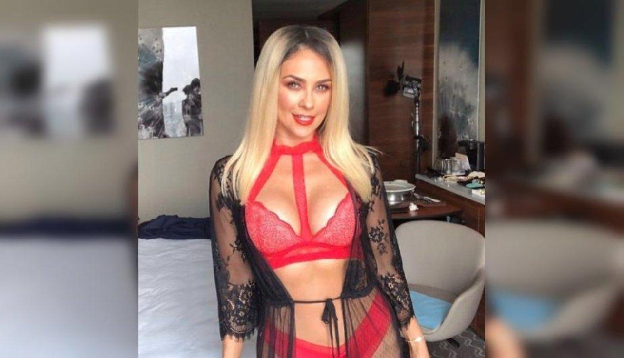Imagen de Aracely Arámbula deslumbra en redes sociales con entallado vestido junto a la piscina