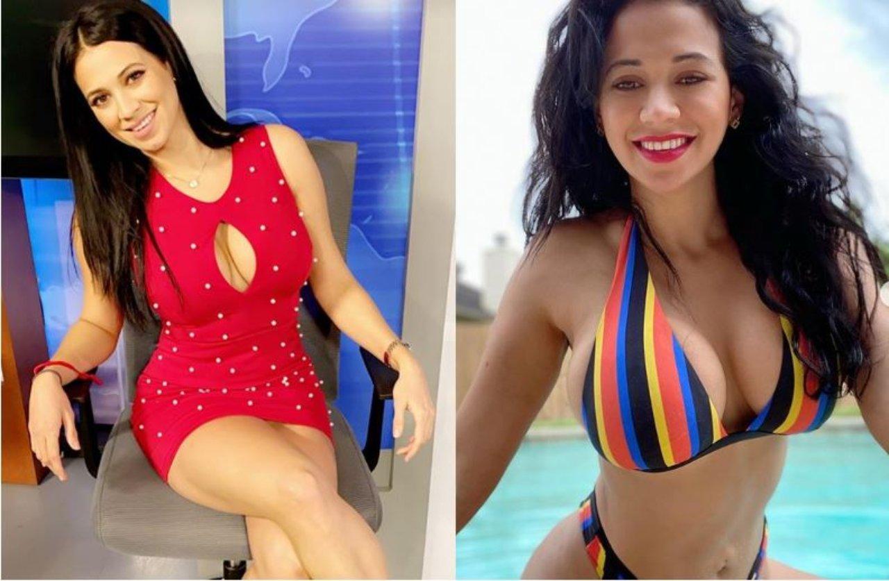 Imagen de La conductora hondureña Carla Medrano sufre accidente de vestuario que dejó al descubierto su ropa interior