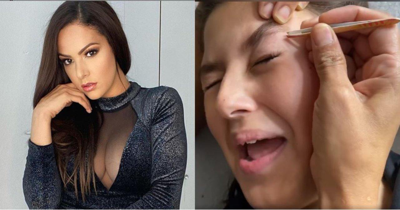 Imagen de 'La belleza duele', Nathalia Casco hace llorar a su hija tras sacarle las cejas