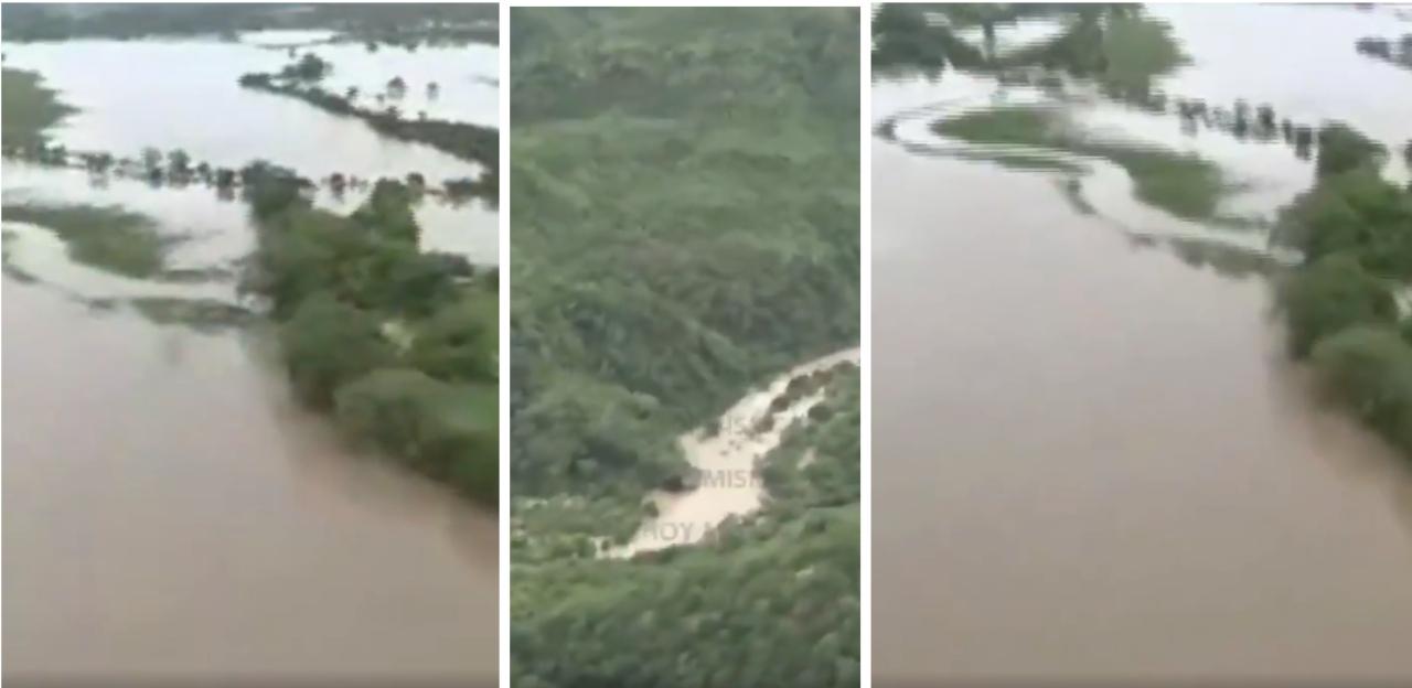 Imagen Principal de Nota: Imágenes aéreas  evidencian la vulnerabilidad del Valle de Sula y Tegucigalpa tras el paso de Iota