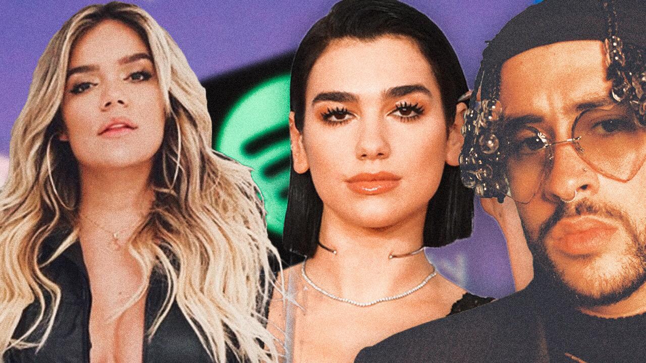 Imagen Principal de Nota: Karol G, Bad Bunny, Dua Lipa, J Balvin, Daddy Yankee entre los  20 cantantes más escuchas este 2020 en Spotify