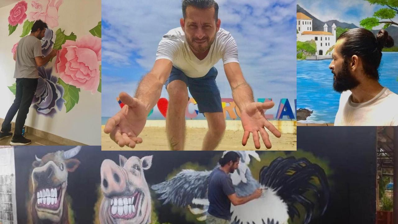 Imagen de Luis Sabillón, el artista hondureño que muestra su talento en sus redes sociales