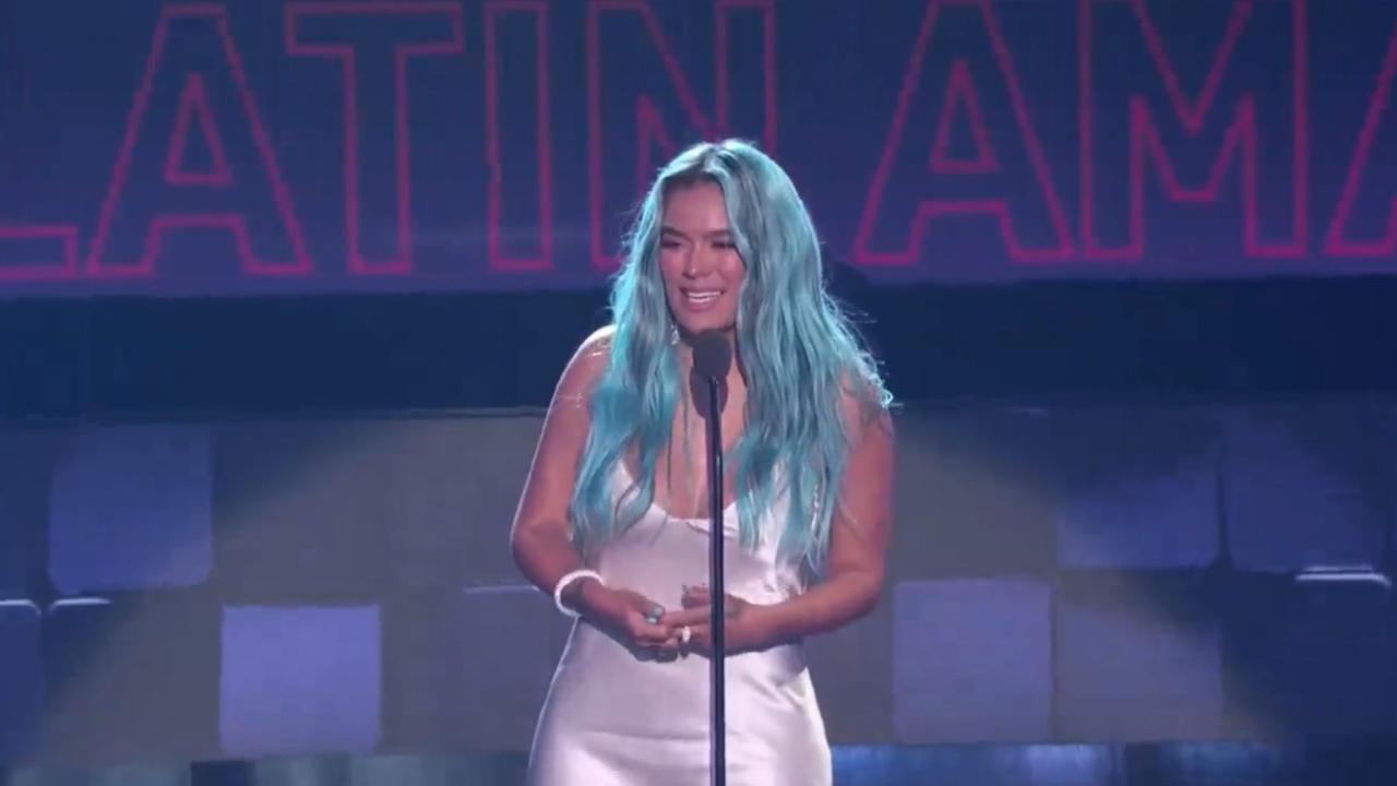 Imagen de ´Bichota y con todo que sí se puede´, el alentador mensaje de ´Karol G´ tras recibir su premio en los Latin AMAS 2021