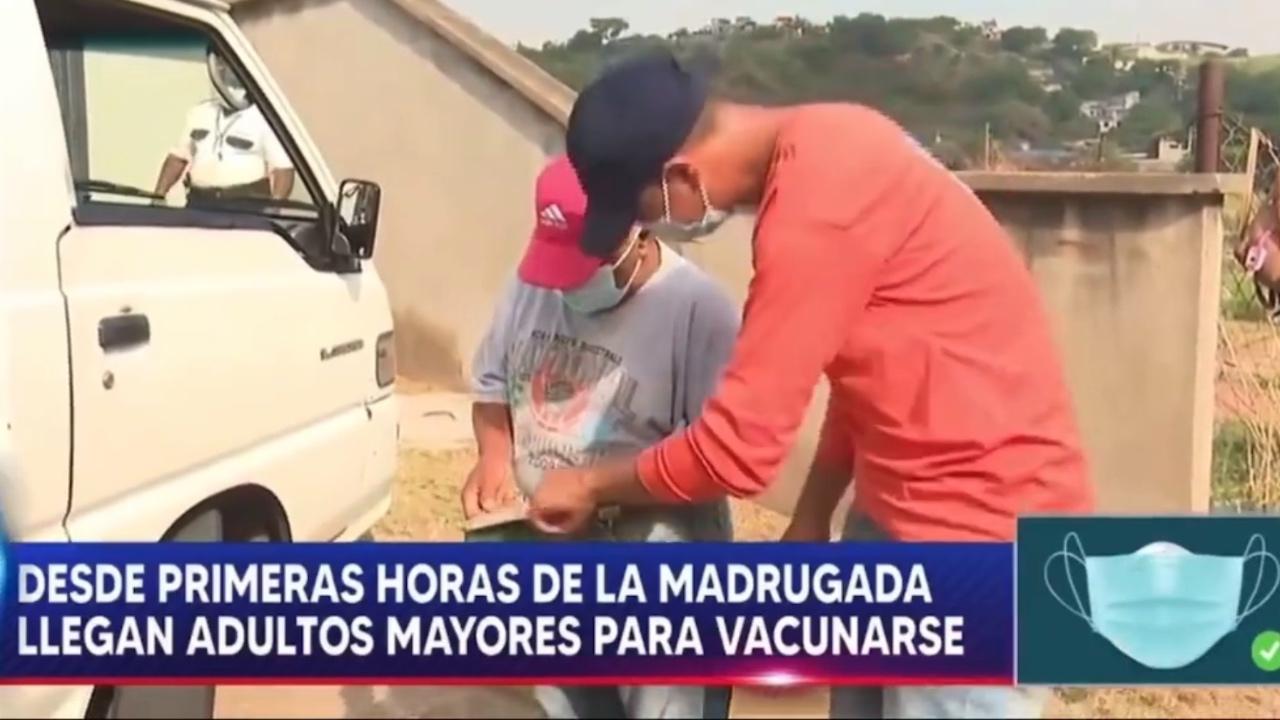Imagen de Abuelito logró ser vacunado gracias a la ayuda de Hoy Mismo