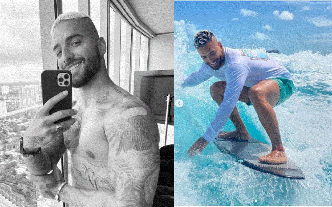 Imagen de Maluma demuestra su talento surfeando y su vídeo es furor en redes