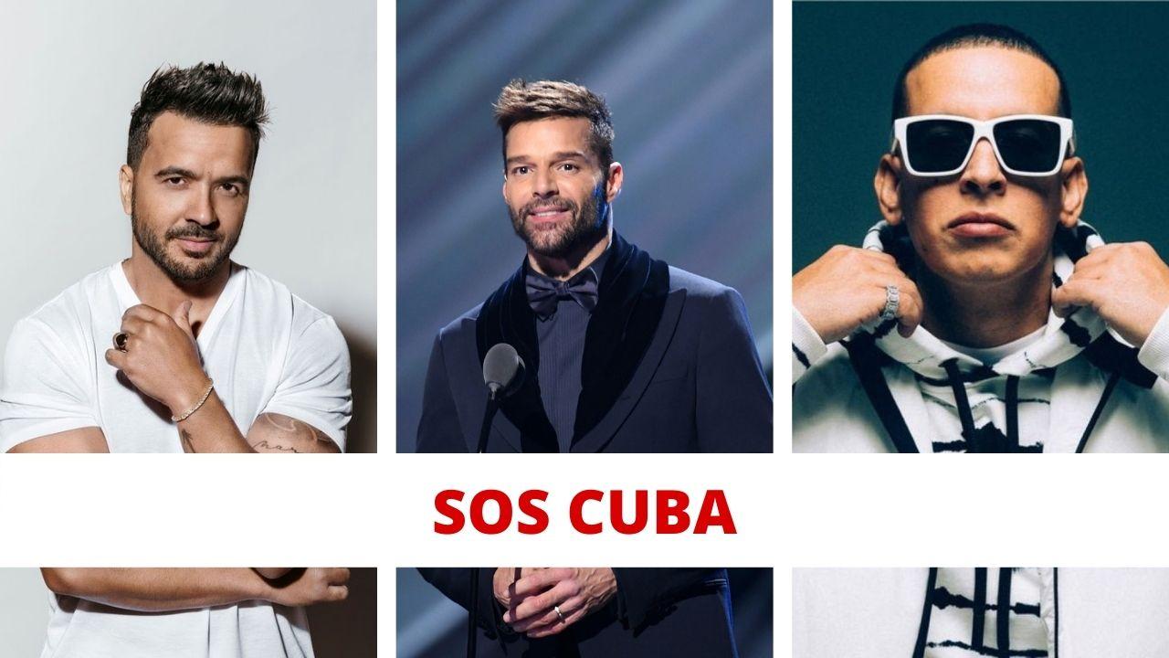 Imagen de Ricky Martin, Daddy Yankee y otros artistas se unen en una sola voz y  hacen un llamado SOS por Cuba