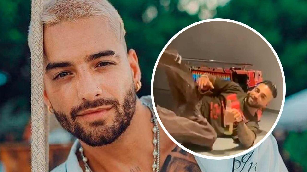 Imagen de ¿Sobrio o ebrio? Maluma presume sus pasos de baile pero termina con tremenda caída a ritmo de su nuevo tema