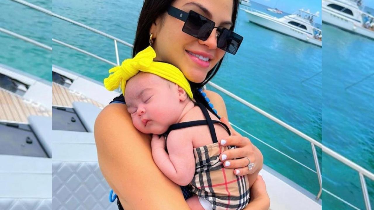 Imagen de La bebé de Natti Natasha asombró a internautas tras aparecer maquillada y con pestañas postizas
