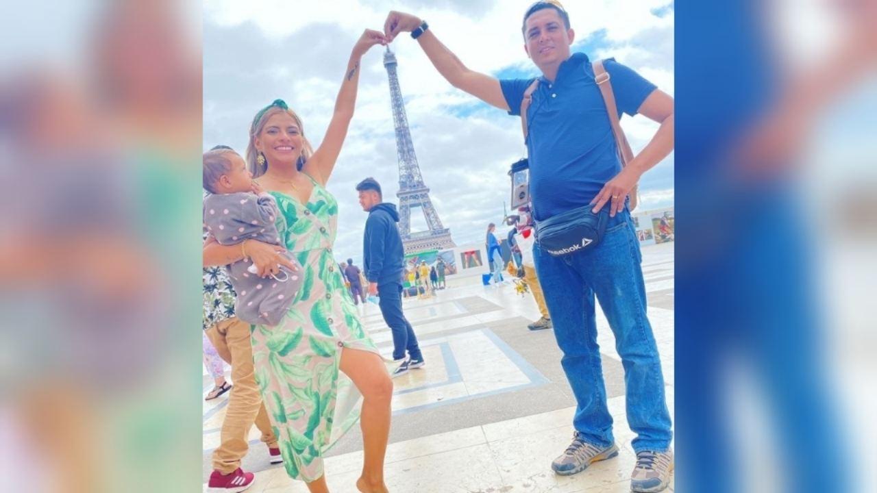 Imagen Principal de Nota: Mira las espectaculares fotos de Saraí Espinal junto a su esposo y su hija Luciana desde Europa