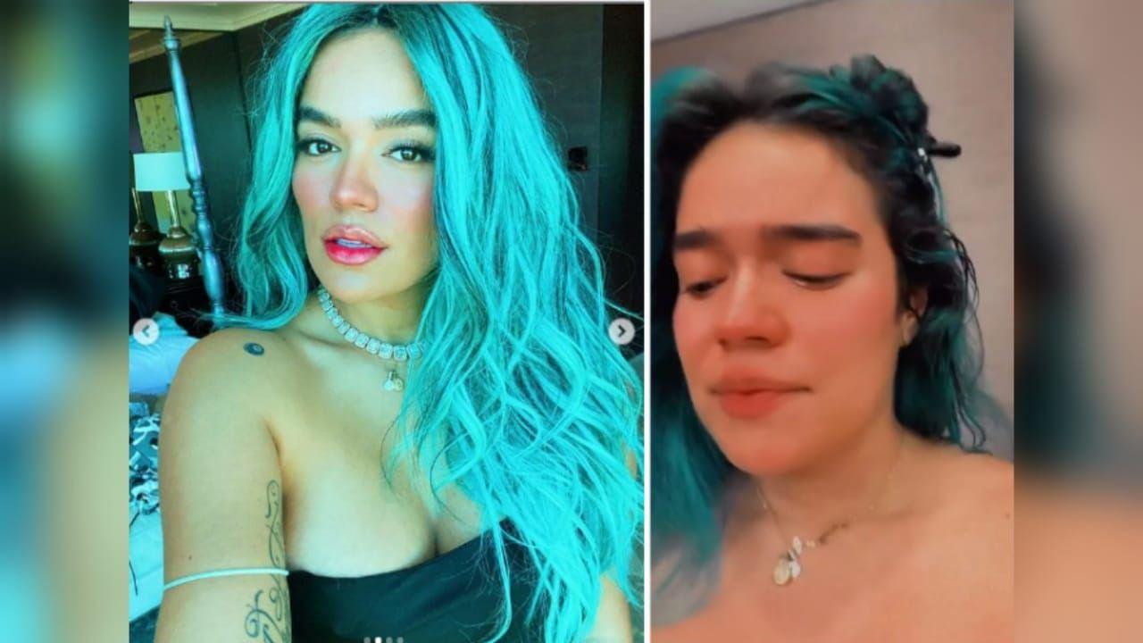 Imagen de ¿Depresión? Karol G rompe en llanto en vivo y sus seguidores aseguran que es por Anuel AA