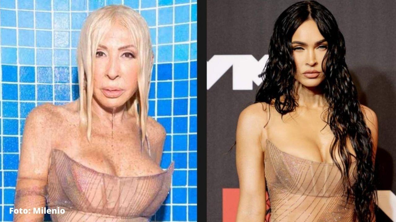 Imagen Principal de Nota: Comparan a Laura Bozzo con Megan Fox tras usar el mismo vestido transparente