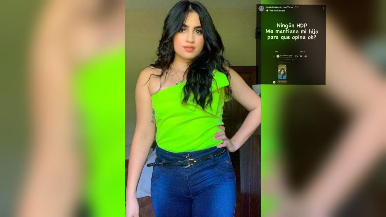 Imagen de ¡Se enojó! Roxanna Somoza  explota ante críticas por cómo está criando a su hijo
