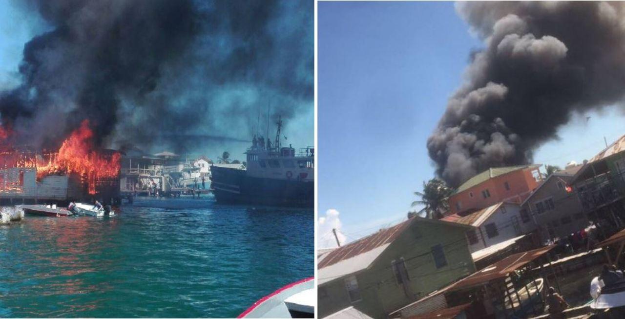 Imagen de Brutal incendio consume unas 40 viviendas en Guanaja, Islas de la Bahía