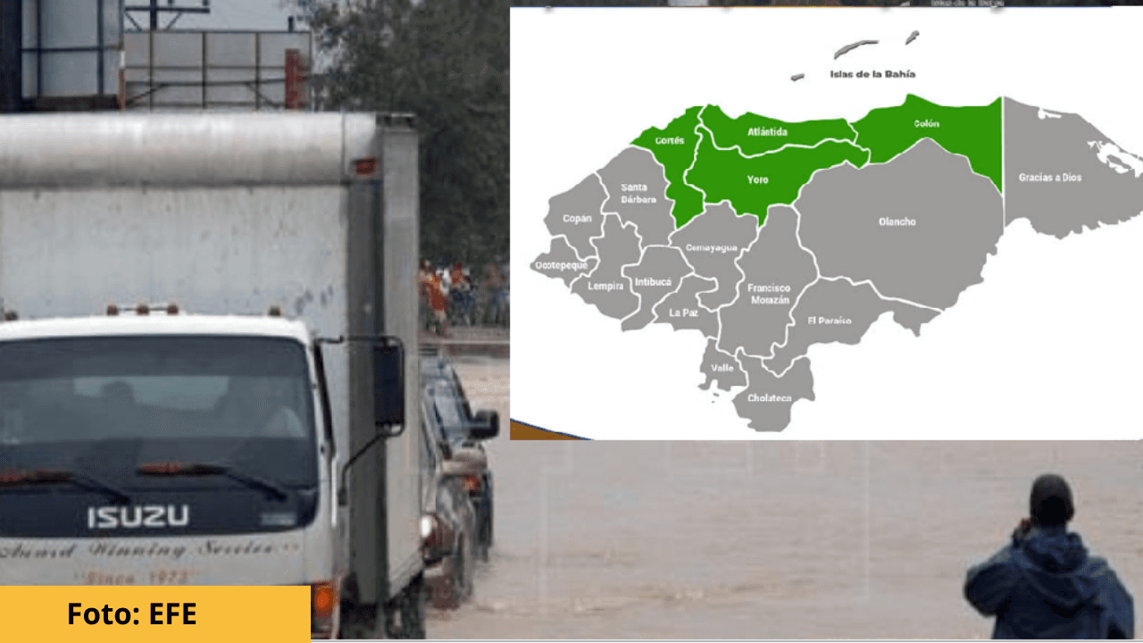 Imagen Principal de Nota: Copeco  extiende  alerta verde por 72 horas para estos 4 departamentos de Honduras