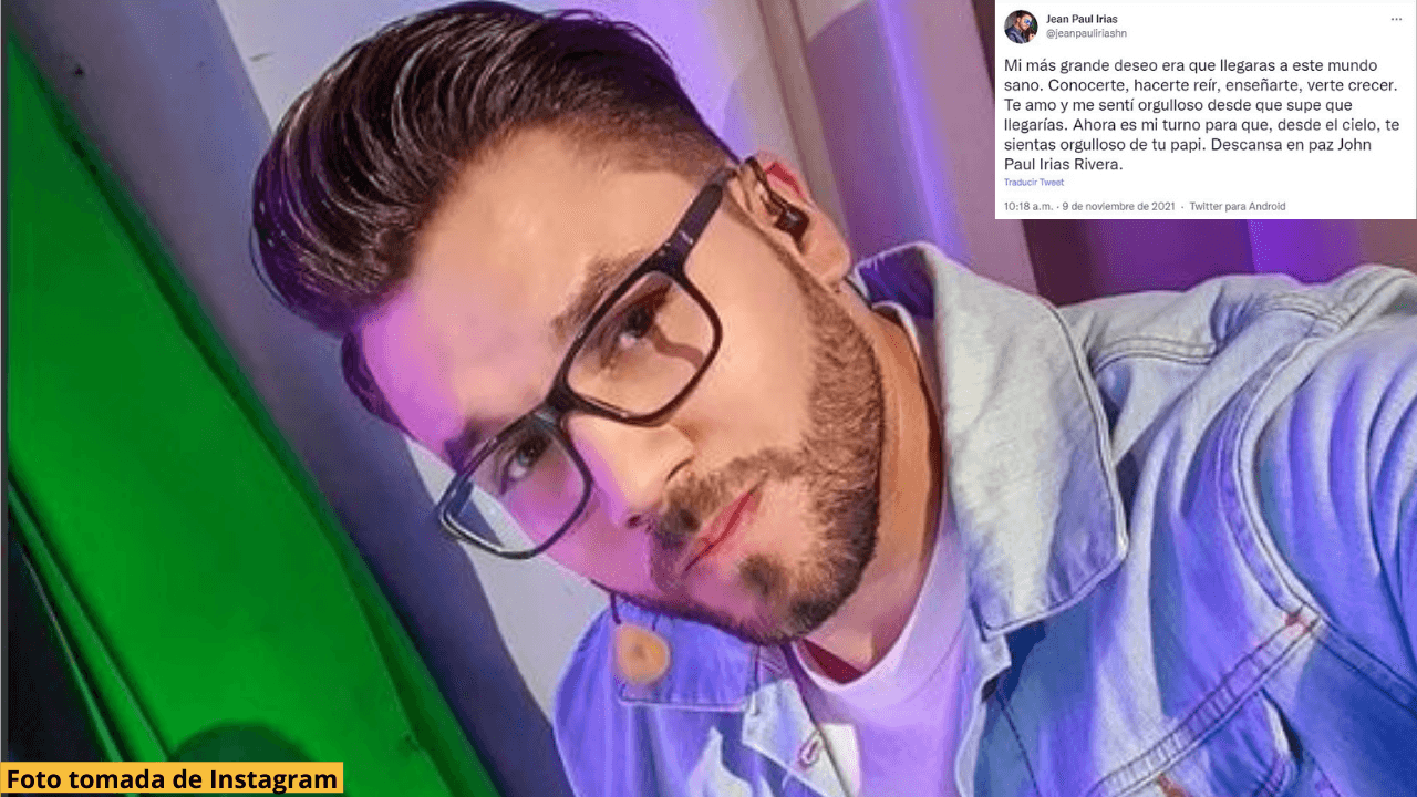 Imagen de ¡Lamentable! Con desgarrador mensaje Jean Paul Irías anunció la muerte de su bebé