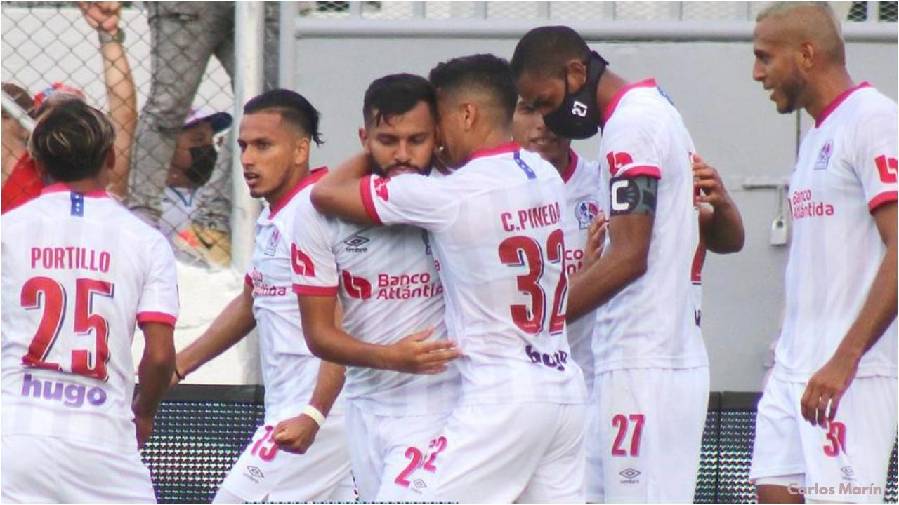 Imagen Principal de Nota: Olimpia ganó 2-0 frente al Real España en final de ida del torneo Apertura 2021