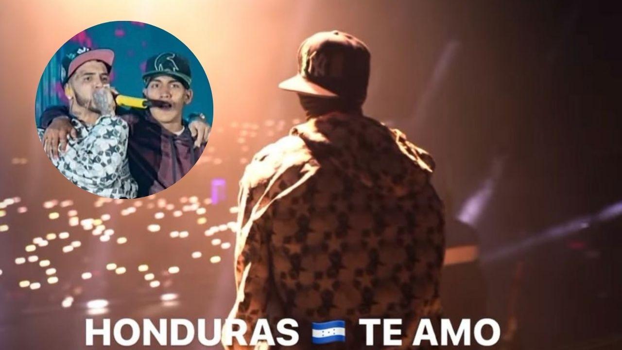 Imagen Principal de Nota: Así reaccionó Anuel AA con hondureño que subió al escenario y burló la seguridad