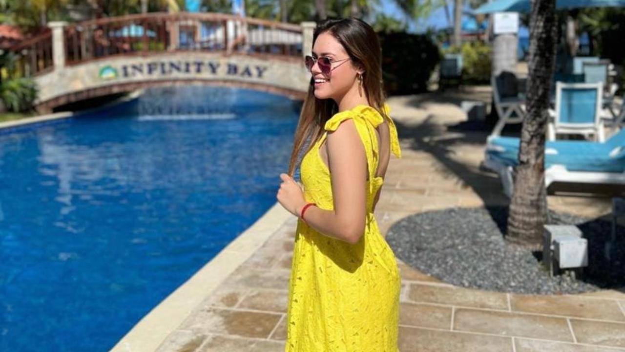 Imagen Principal de Nota: Erika Williams embellece las playas de Roatán luciendo sus curvas