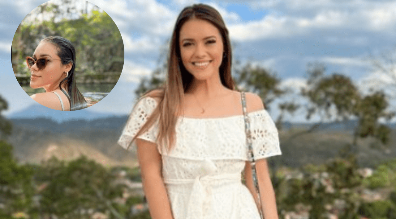 Imagen Principal de Nota: Erika Williams disfruta de las aguas termales de Gracias, Lempira, con su persona favorita