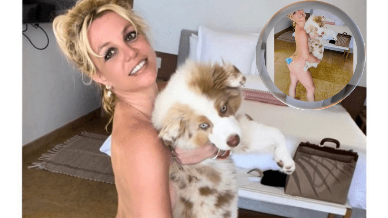 Imagen de ¡Sin censura! Britney  Spears vuelve a posar desnuda junto a su mascota