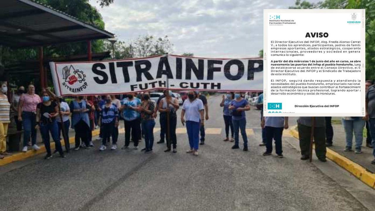 Imagen de A partir esta fecha Infop abre sus puertas tras paro de labores