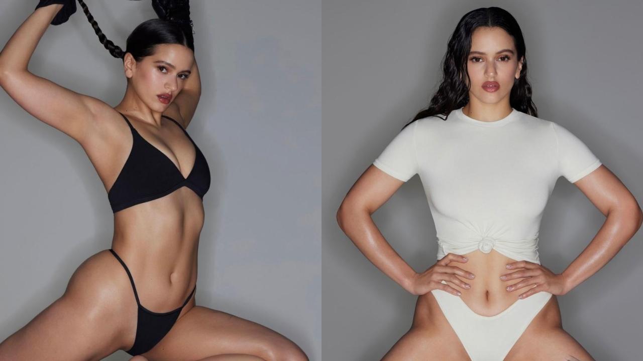 Imagen Principal de Nota: Rosalía es la modelo de Kim Kardashian en el lanzamiento de su nueva colección de ropa interior