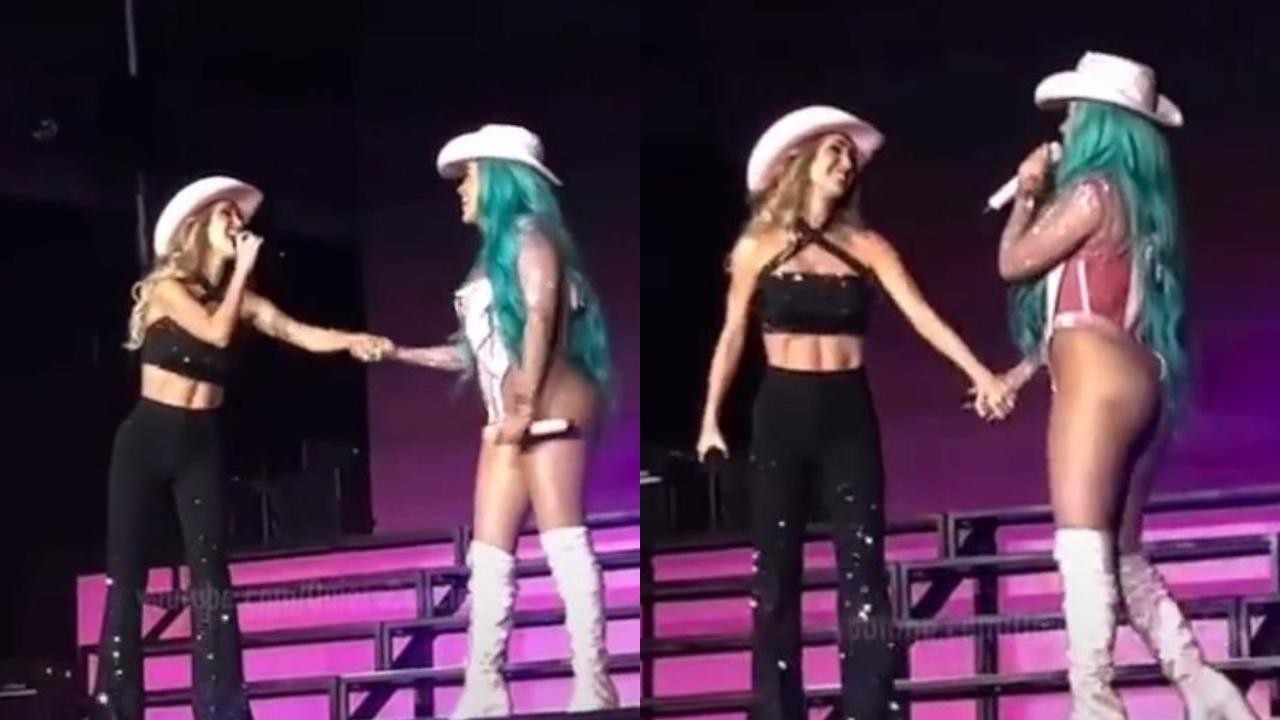 Imagen Principal de Nota: Karol G y Anahí de RBD rompen en llanto tras cantar juntas en México