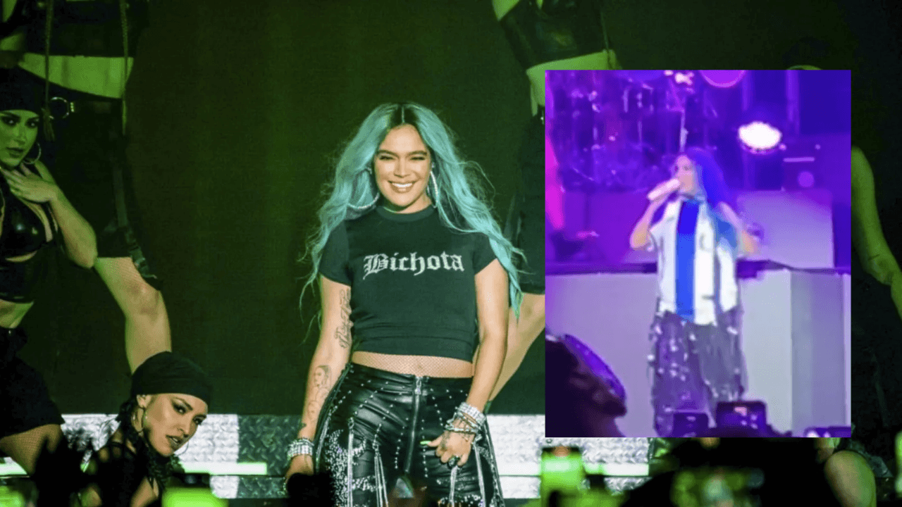 Imagen Principal de Nota: Así reaccionó Karol G al recibir la camiseta de la selección de Honduras ¿qué mensaje tenía grabado?