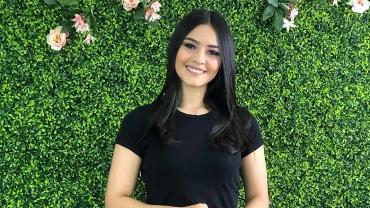 Imagen de Lizzi Turcios, la guapa hondureña que engalana la pantalla de Canal 5
