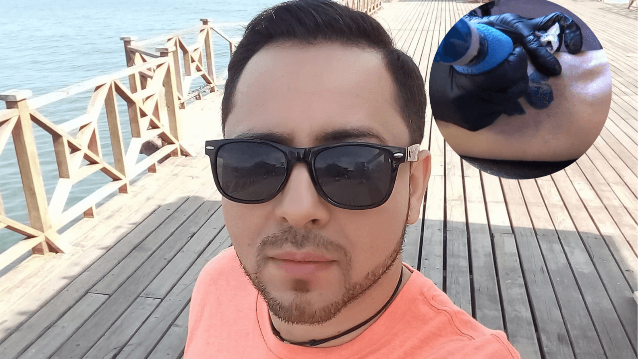 Imagen de 'Chepe' se realizó un tatuaje en vivo en Las Mañanas del 5 y este fue el resultado