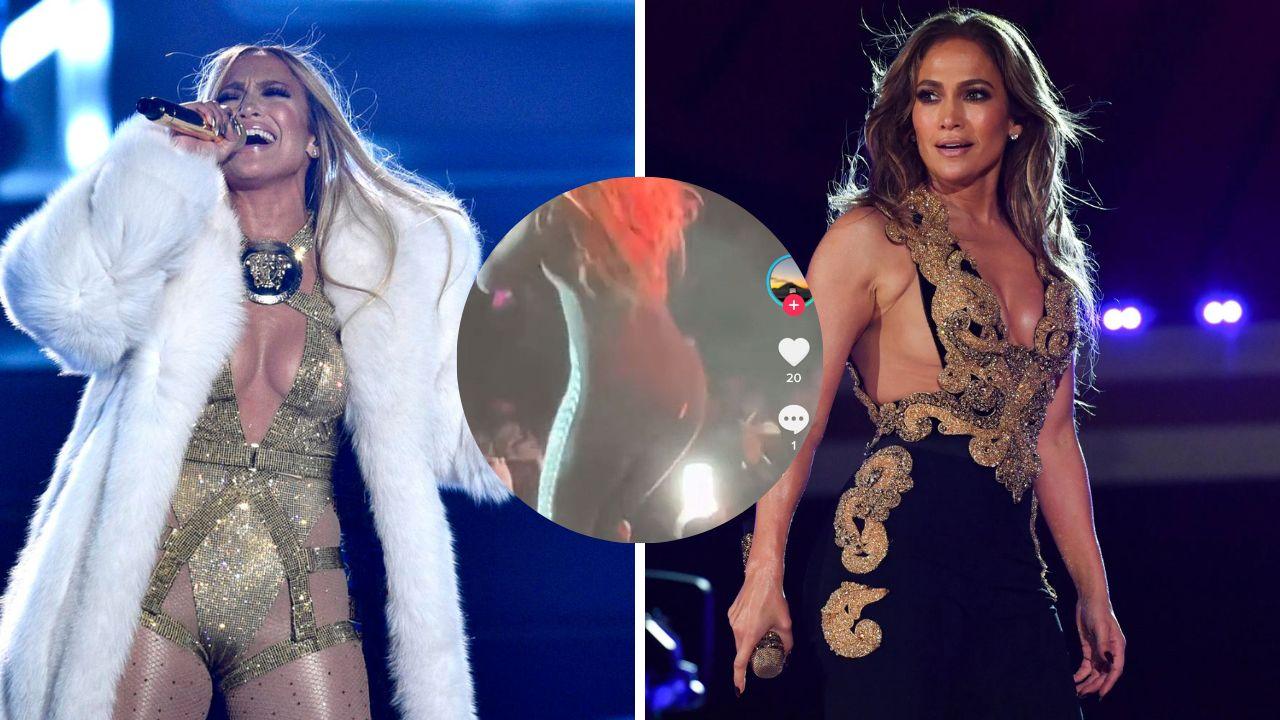 Imagen de ¡Se le vio 'to'! En pleno show se rompió el traje de Jennifer López y no se dio cuenta