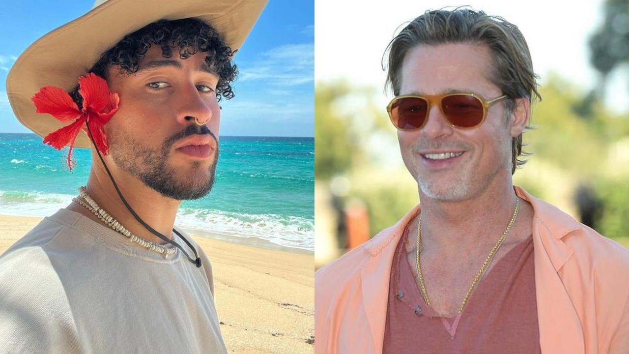 Imagen Principal de Nota: ¿Se incomodó? Bad Bunny se puso nervioso con 'coqueteo' de Brad Pitt