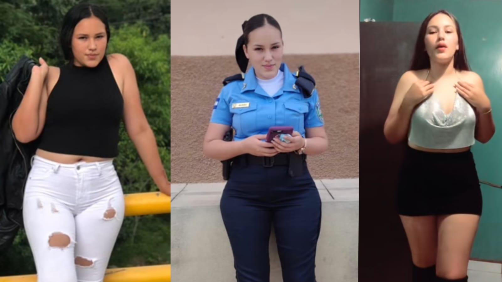 Imagen Principal de Nota: Flor Deras, la policía hondureña que roba suspiros en TikTok  con atrevido baile viral