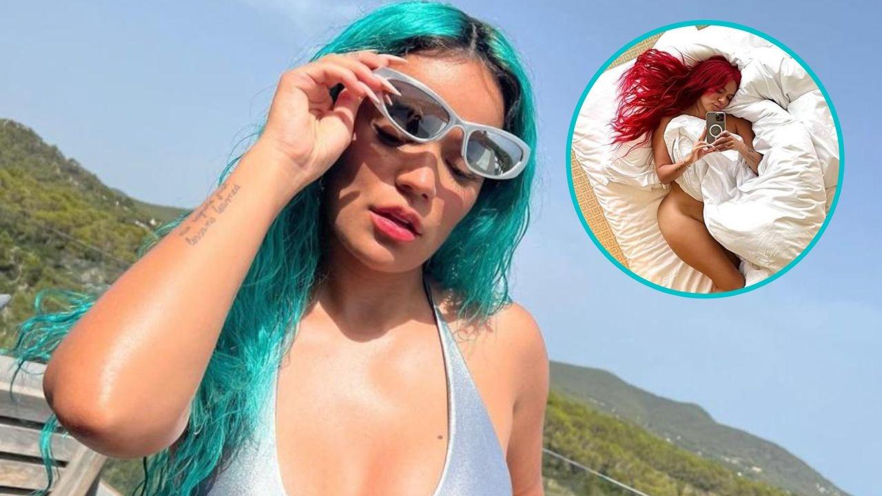 Imagen Principal de Nota: Karol G sorprende a todos con atrevida foto en su cama