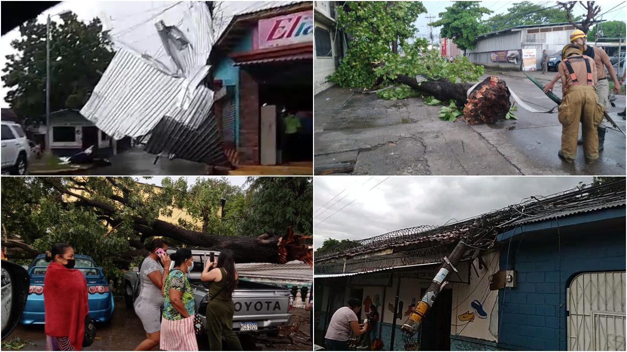 Imagen Principal de Nota: Fuertes lluvias y vientos dejan inundaciones, daños y un herido en Choluteca