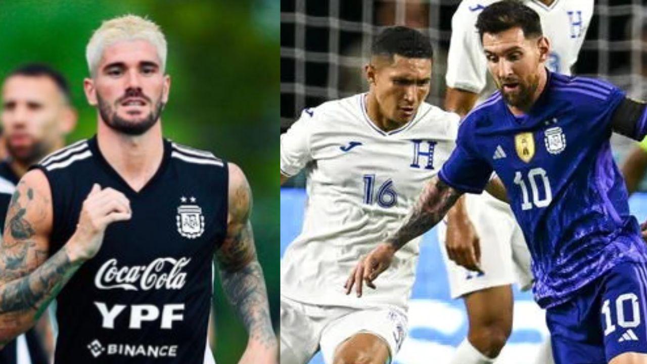Imagen de Rodrigo De Paul el jugador argentino que robó las miradas en el partido ante Honduras