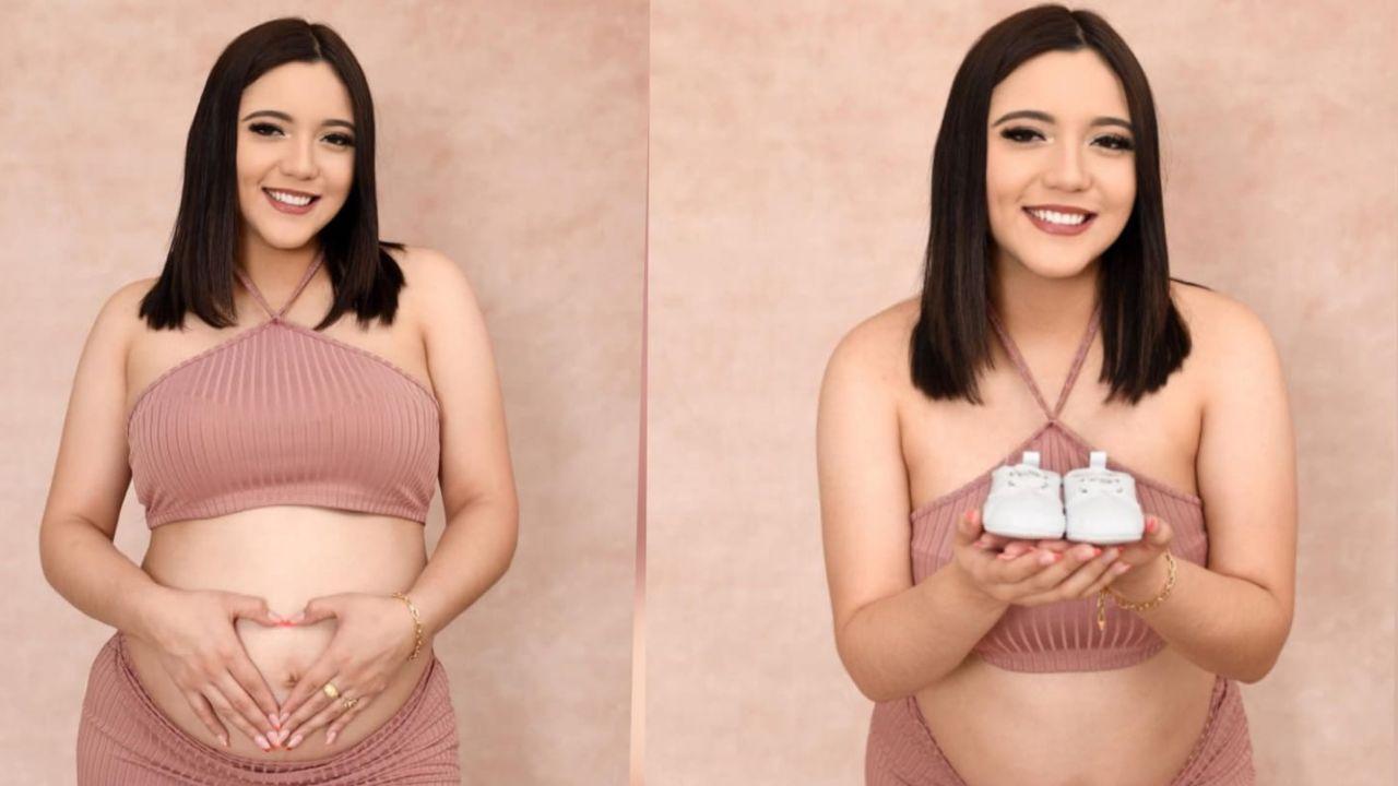 Imagen Principal de Nota: Hondureña Carla Cubas realiza divertido baile en TikTok para revelar en cuántos días dará a luz