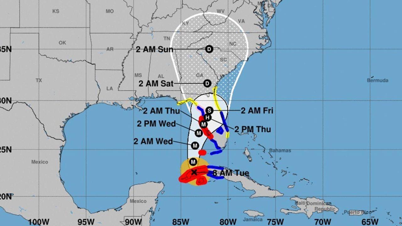 Imagen Principal de Nota: Ian se fortalece a categoría 4 y se acerca a la costa oeste de Florida, Estados Unidos