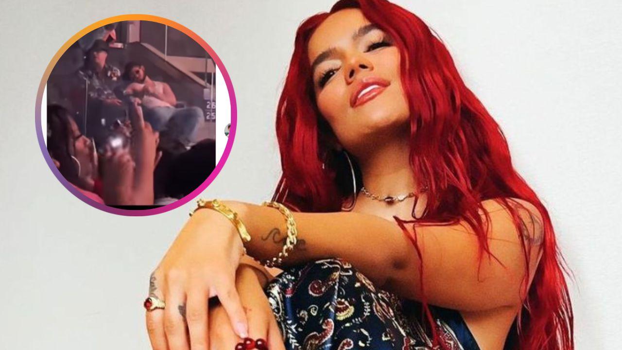 Imagen de Karol G se burla de borracho que se quedó dormido en pleno concierto