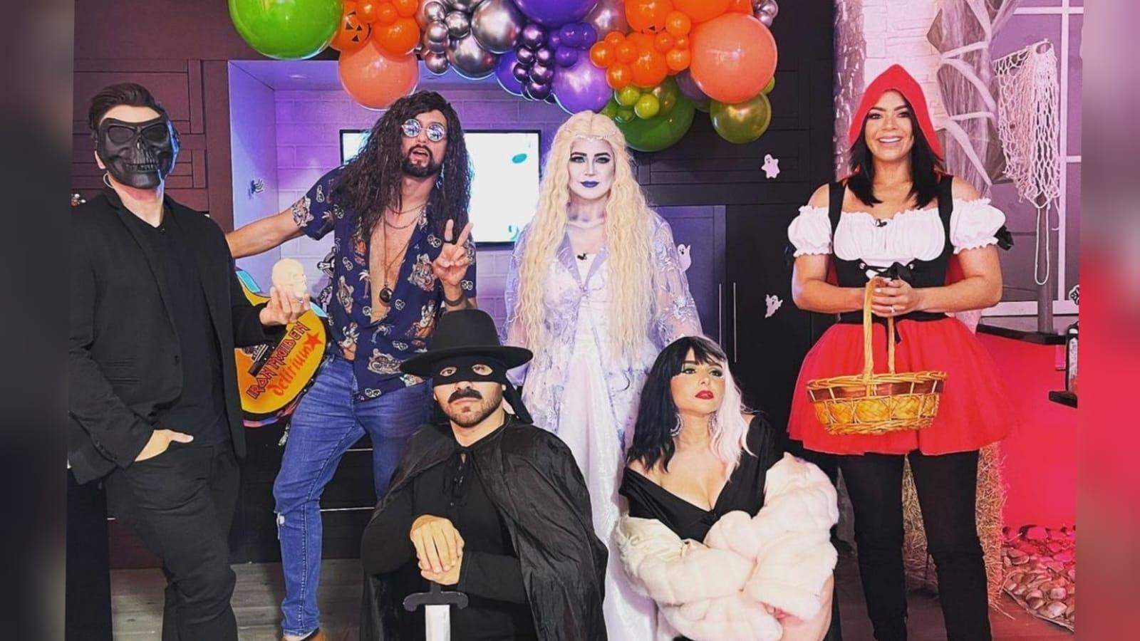 Imagen de ¡Lunes de terror! El elenco de Las Mañanas del 5  sorprende con sus disfraces de Halloween
