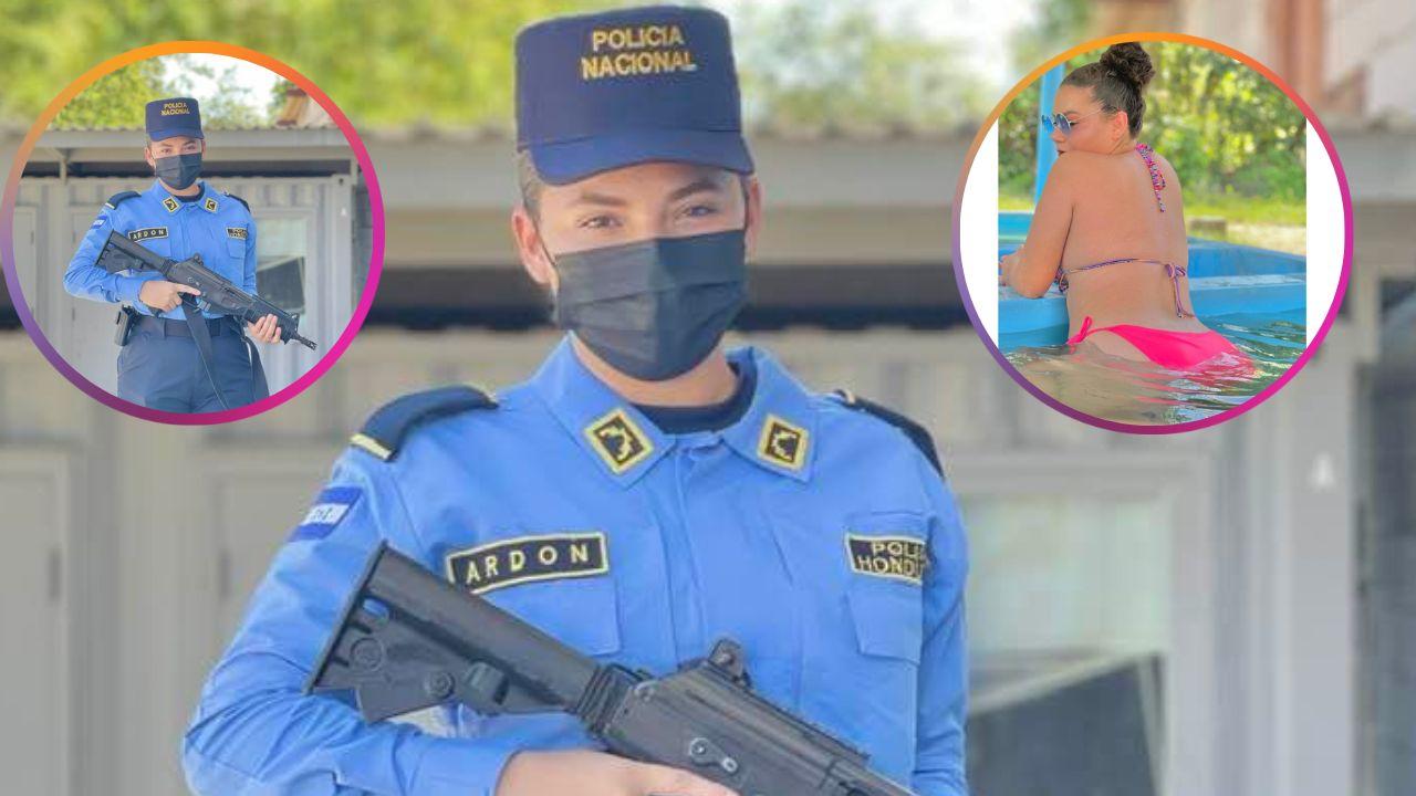 Imagen de Tatiana Ardón lo vuelve a hacer y muestra como son las mujeres policías en Honduras