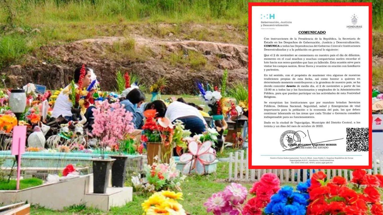 Imagen de Empleados públicos tendrán asueto mañana desde el mediodía por el Día de Muertos