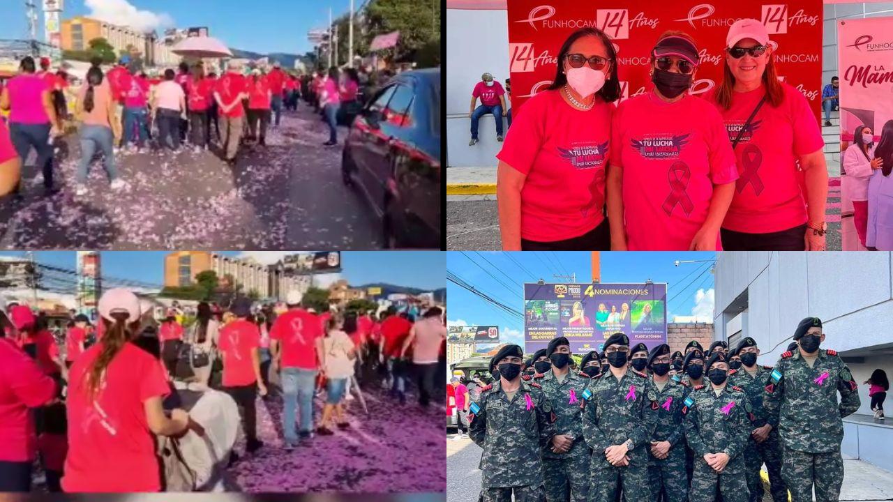 Imagen Principal de Nota: Funhocam, con apoyo de TVC y EU, culmina mes de lucha contra el cáncer de mama con 'Caminata Rosa'