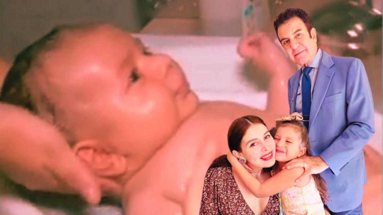Imagen Principal de Nota: ¡Qué ternura! Alicia ayuda a su madre Iroshka a bañar a su hermanito Salvador