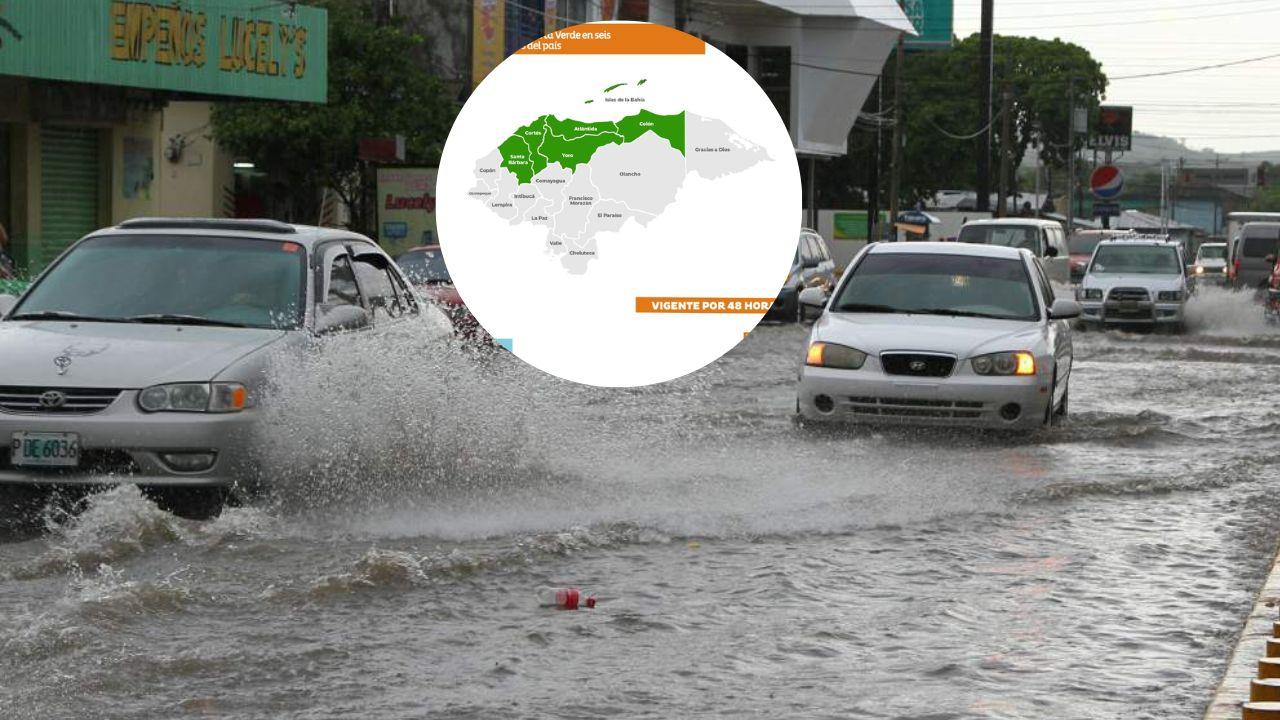 Imagen Principal de Nota: Decretan alerta verde para 6 departamentos de Honduras por lluvias e intenso frío en Navidad